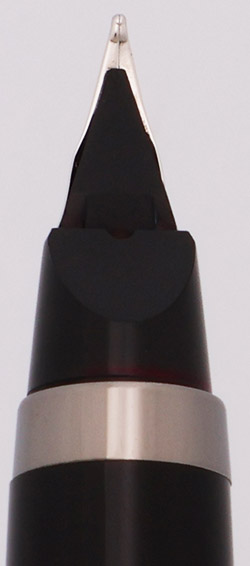 Montegrappa NeroUno Linea Fountain Pen - Black Faceted, Ruthenium